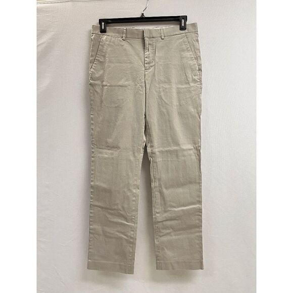Express Photographer Mens Straight Leg Flat Front Dress Pants Beige Size 31/32 - Picture 1 of 8